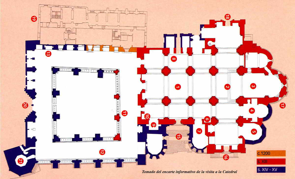 PLANTA DEL TEMPLO, TOMADA DEL ENCARTE PUBLICITARIO DE LA GENERALIDAD DE CATALUA.